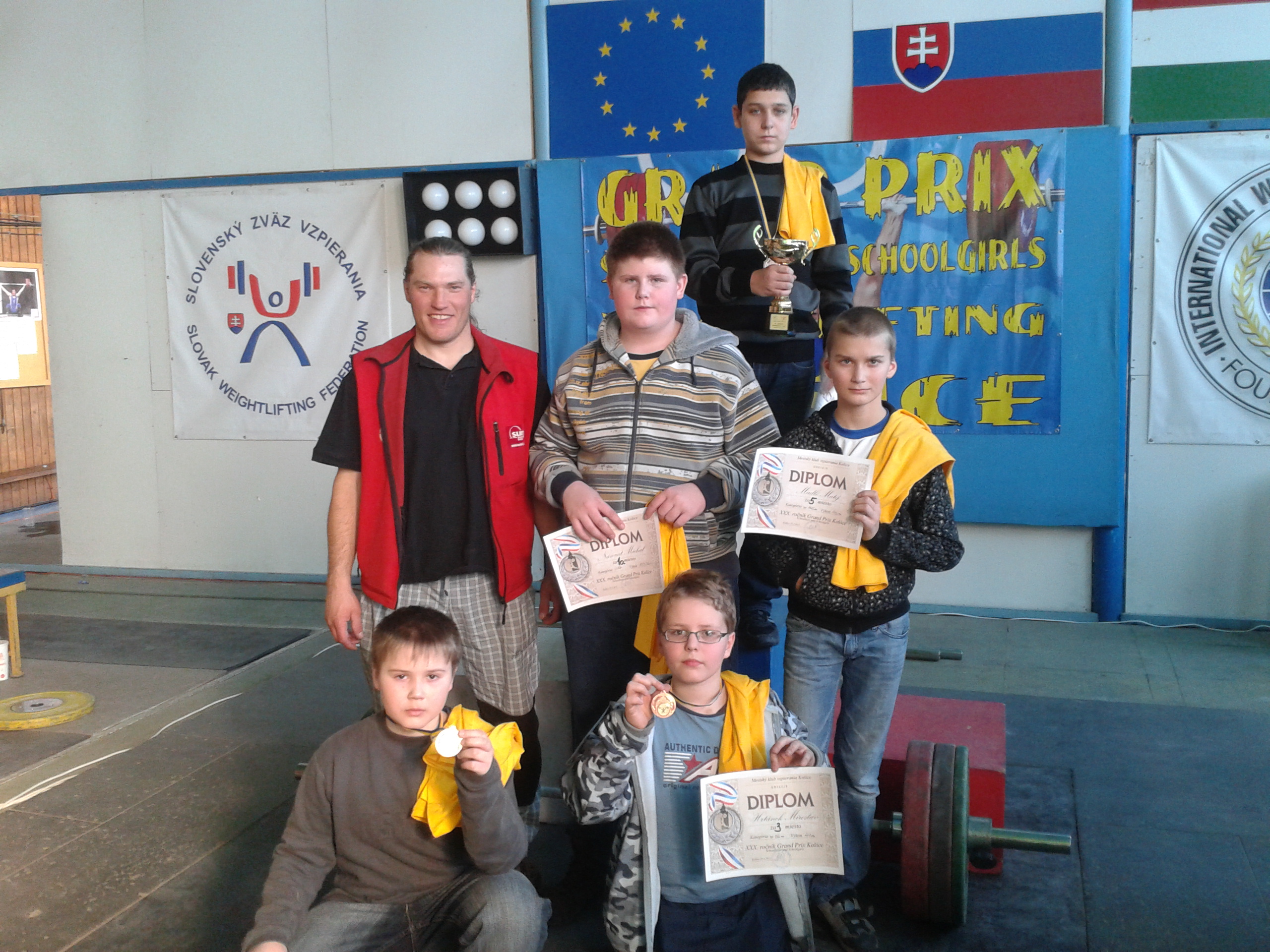 mladí vzpěrači z Ludgeřovic a Bohumína na Grand prix Košice 2012
